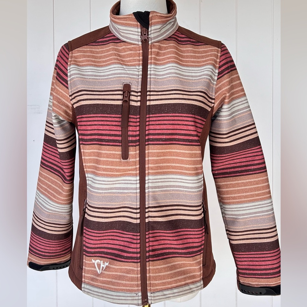 Cowgirl‎ Hardware Girls Desert Serape Softshell Jacket Size XL 14-16